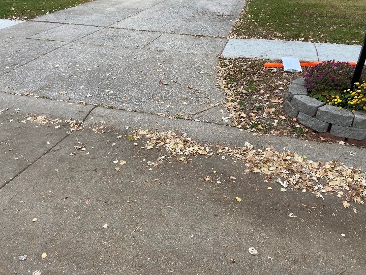 Street Creep at Driveway