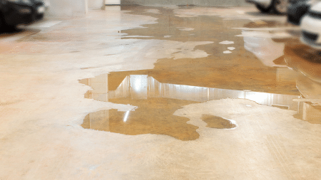 water on basement floor