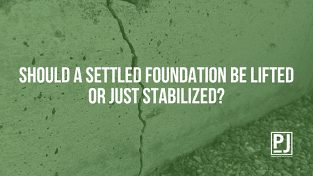 Should a Settled Foundation Be Lifted or Just Stabilized?
