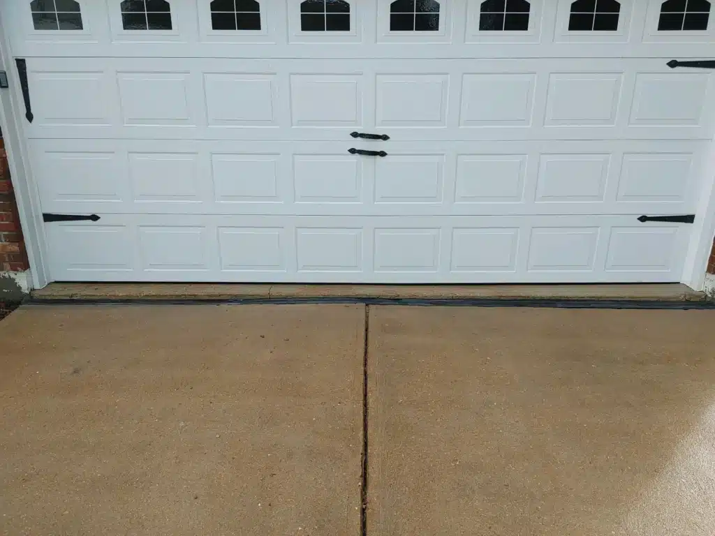 Street Creep near garage front view